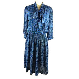 Vintage Breli Original Women's Dress Size 8 Fit And Flare Made In USA Union Made